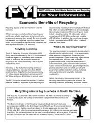 Economic Benefits of Recycling - Department of Health and ...