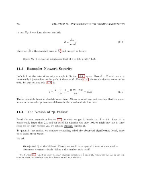 From Algorithms to Z-Scores - matloff - University of California, Davis