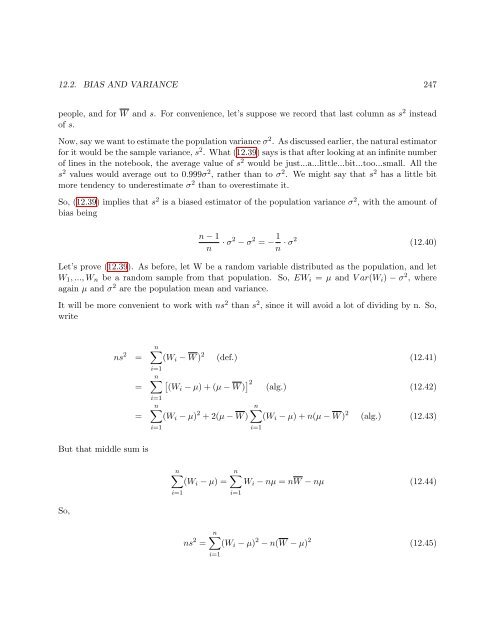 From Algorithms to Z-Scores - matloff - University of California, Davis