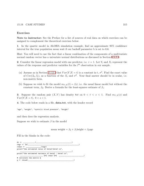 From Algorithms to Z-Scores - matloff - University of California, Davis