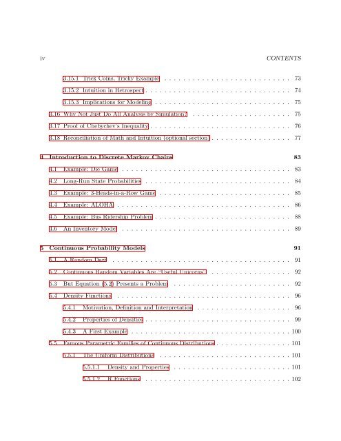 From Algorithms to Z-Scores - matloff - University of California, Davis