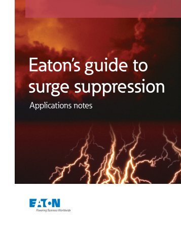 Eaton's guide to surge suppression - Eaton Corporation