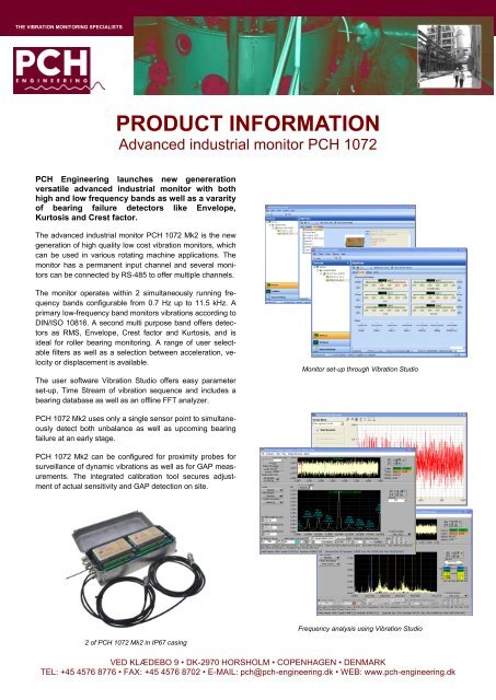 PCH Vibration Studio  Free Software for PCH Vibration Monitors