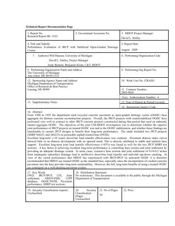 RC-1523 - Performance Evaluation of JRCP with Stabilized Open ...