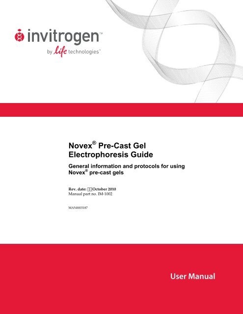 Invitrogen Gel Migration Chart