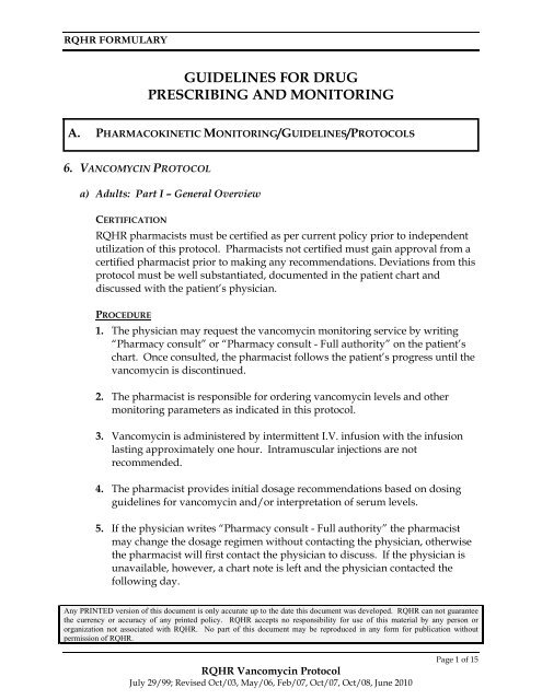 Drug Levels Chart