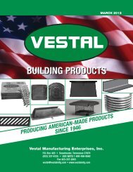 2004 Full Line Catalog - Vestal Manufacturing