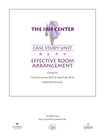 Effective Room Arrangement - The IRIS Center - Vanderbilt University