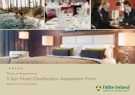 5 Star Hotel Classification Assessment Form - Failte Ireland