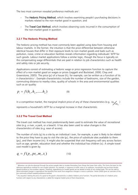 Valuation Techniques for Social Cost-Benefit Analysis: - HM Treasury