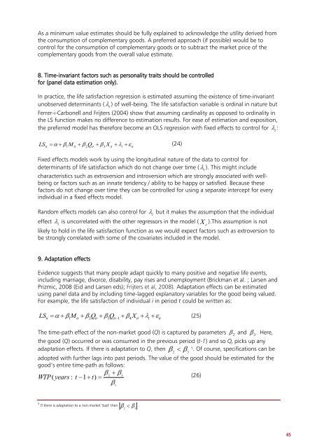 Valuation Techniques for Social Cost-Benefit Analysis: - HM Treasury