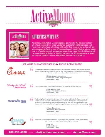 ADVERTISE WITH US - Active Moms Magazine