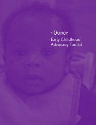 Early Childhood Advocacy Toolkit - Ounce of Prevention Fund