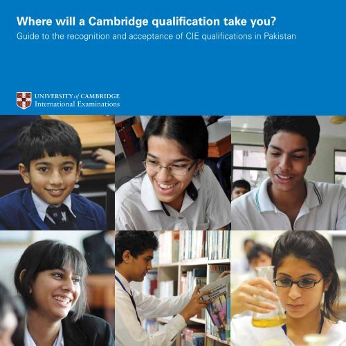 Where will a Cambridge qualification take you?