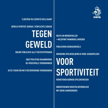 TEGEN GEWELD VOOR SPORTIVITEIT