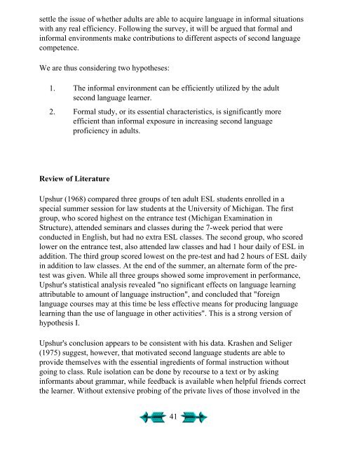 Second Language Acquisition and Second ... - Stephen Krashen