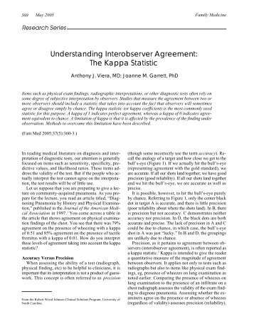 Understanding Interobserver Agreement - Department of Computer ...