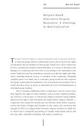 Religion-Based Alternative Dispute Resolution: A Challenge ... - IRPP