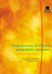 Eleven Practices of Effective Postgraduate Supervisors