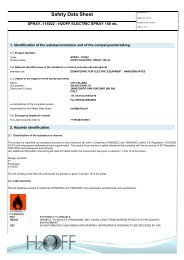 SAFETY DATA SHEET H2OFF Electric 210ml