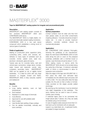 MASTERFLEX 3000 - basf-cc.com.jo