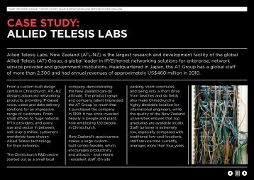 case study: allied telesis labs - Doing business in New Zealand from ...