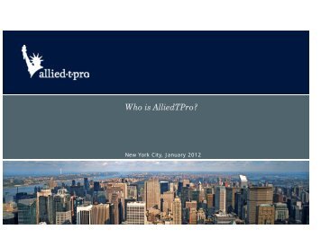 Who is AlliedTPro?