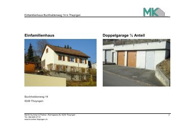 Einfamilienhaus Doppelgarage ½ Anteil - Martin Kummer & Partner ...