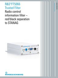 R&S ® FT5066 Trusted Filter - Data sheet - Rohde & Schwarz SIT