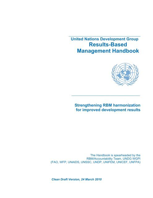 Results-Based Management Handbook