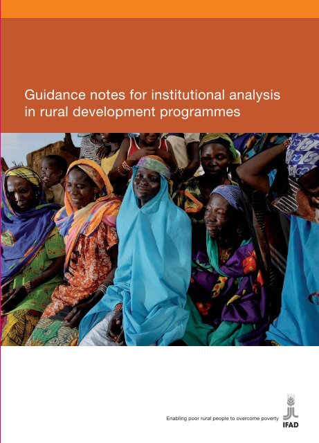 Guidance notes for institutional analysis in rural development ... - IFAD