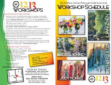 Workshop Brochure - Southern Arizona Watercolor Guild