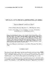 NEW DATA ON WATER BUGS (HETEROPTERA) IN SERBIA