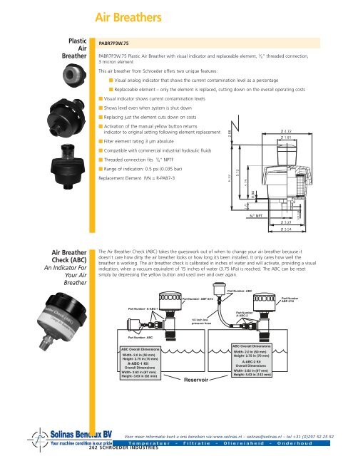 Air Breathers - Products 4 Engineers