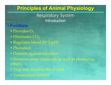 Principles of Animal Physiology