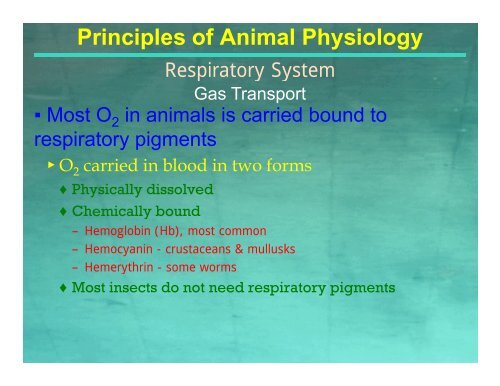 Principles of Animal Physiology