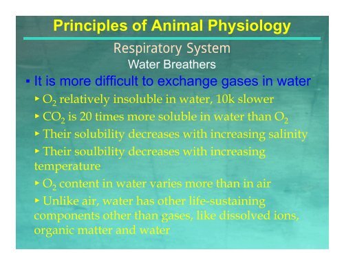 Principles of Animal Physiology