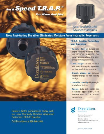 T.R.A.P. Breather NEW! - Donaldson Company, Inc.