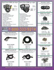 Water Cannon's Parts & Accessories Catalog