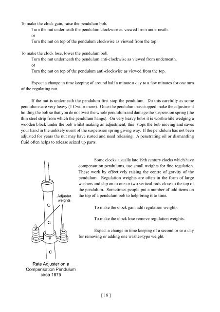 THE TURRET CLOCK KEEPER'S HANDBOOK - Horology - The Index