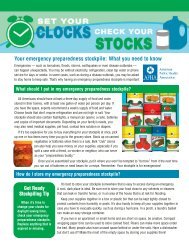 Your emergency preparedness stockpile - APHA Get Ready campaign