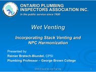 Wet Venting - OBOA