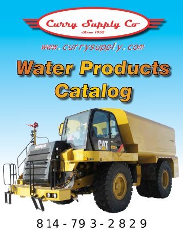 Water Products Catalog - Curry Supply