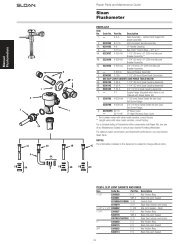 Repair Parts and Maintenance Guide - Sloan Valve Company