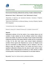 Environment friendly antibacterial activity of water chestnut fruits