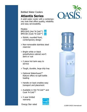 Bottled Water Coolers Atlantis Series - Oasis International
