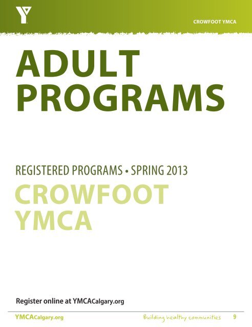 Crowfoot YMCA Program Guide - YMCA Calgary