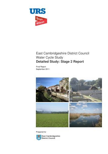 East Cambridgeshire District Council Water Cycle Study Detailed ...
