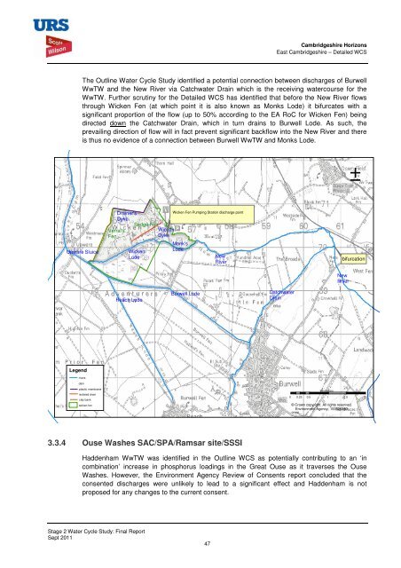 East Cambridgeshire District Council Water Cycle Study Detailed ...