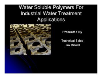 Water Soluble Polymers For Industrial Water Treatment ... - NAWT